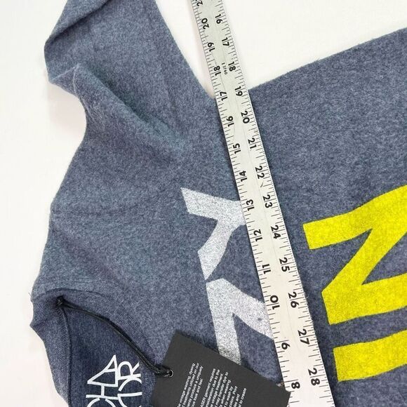 Chaser Sweatshirt Womens XS Gray Lazy Sunday Graphic Long Sleeve Pullover new - Picture 5 of 10